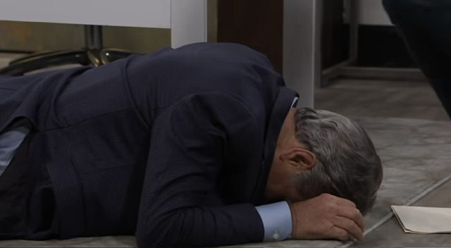 Alexis finds Gregory collapsed on the floor Alexis and Gregory GH