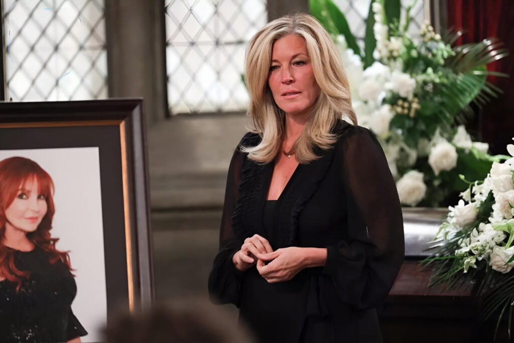 Carly’s Emotional Goodbye At Bobbie’s Memorial Photo Credit: People