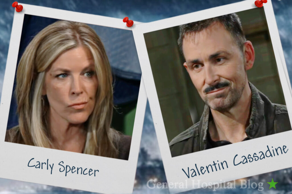 Port Charles blizzard traps Carly and Valentin 