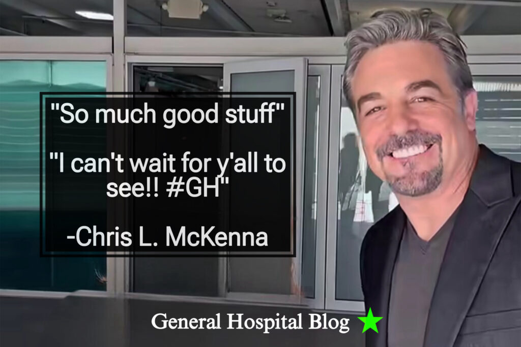 Chris L. McKenna shares GH spoiler