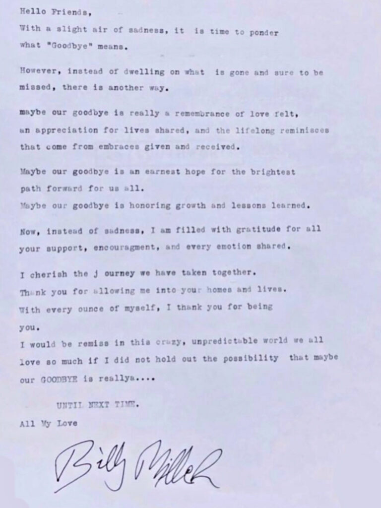 Kelly Monaco shares Billy Miller’s goodbye letter 